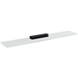 Plateau en verre 700mm, verre noir/clair