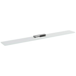 Plateau en verre 1000mm, chrome / verre clair