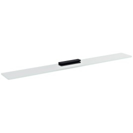 Plateau en verre 1000mm, verre noir/clair