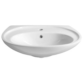 Lavabo en céramique 60x48cm, blanc