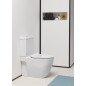 PURA Fermer Toilettes jumelées, blanc ExtraGlaze