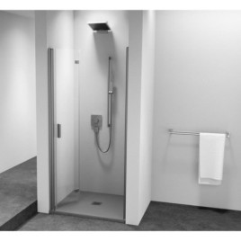 ZOOM Alcove Porte douche 800 mm, verre clair, gauche