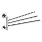 Porte serviette réglable X-ROUND 380mm, chrome