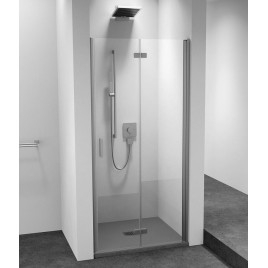 ZOOM Alcove Porte douche 700 mm, verre clair, droite