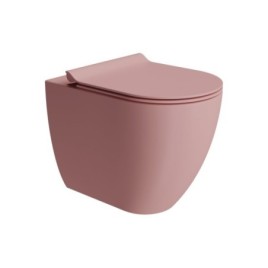PURA WC pan, Swirlflush, 36x55cm, S-trap/P-trap, blush dual-matt