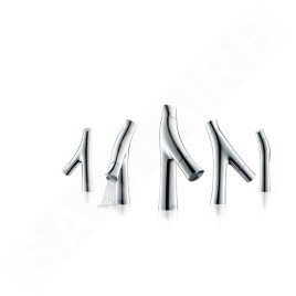 Axor Starck Organic - Mitigeur de lavabo électronique, alimentation par piles, chrome 12172000