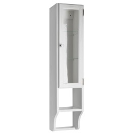 RETRO À côté de l'unité de stockage Miroir 25x115x20cm, vieux blanc