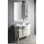 RETRO À côté de l'unité de stockage Miroir 25x115x20cm, vieux blanc