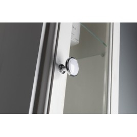 RETRO À côté de l'unité de stockage Miroir 25x115x20cm, vieux blanc