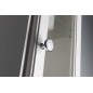 RETRO À côté de l'unité de stockage Miroir 25x115x20cm, vieux blanc