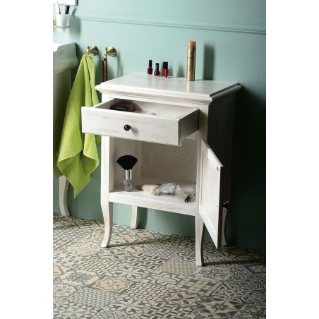 RETRO Unité de stockage 60x80x38cm, blanc droit/ancien