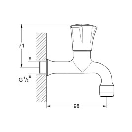 Grohe Costa - Vanne d’évacuation, chrome 30098001