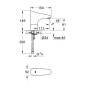 Grohe Europlus E - Mitigeur électronique de lavabo, chrome 36208001