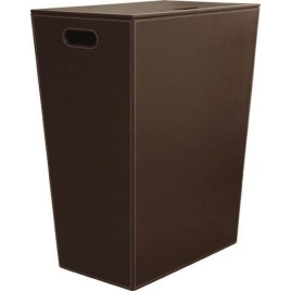 ECO PELLE Panier de blanchisserie 47x60x30cm, brun