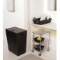 ECO PELLE Panier de blanchisserie 47x60x30cm, brun