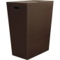 ECO PELLE Panier de blanchisserie 47x60x30cm, brun