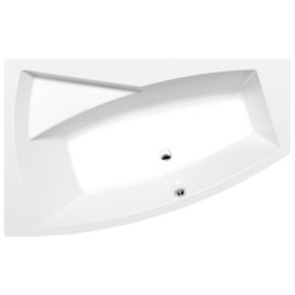 EVIA L Bain Asymétrique 170x100x47cm, Blanc