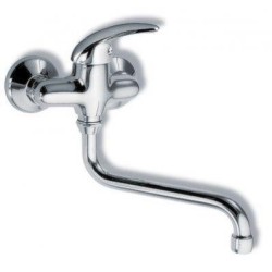 Novaservis Metalia 55 - Mélangeur lavabo mural 100 mm, chromé 55074/T,0