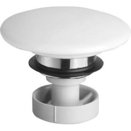 Replacement Click-Clack Waste Ceramic Plug 72mm, blanc
