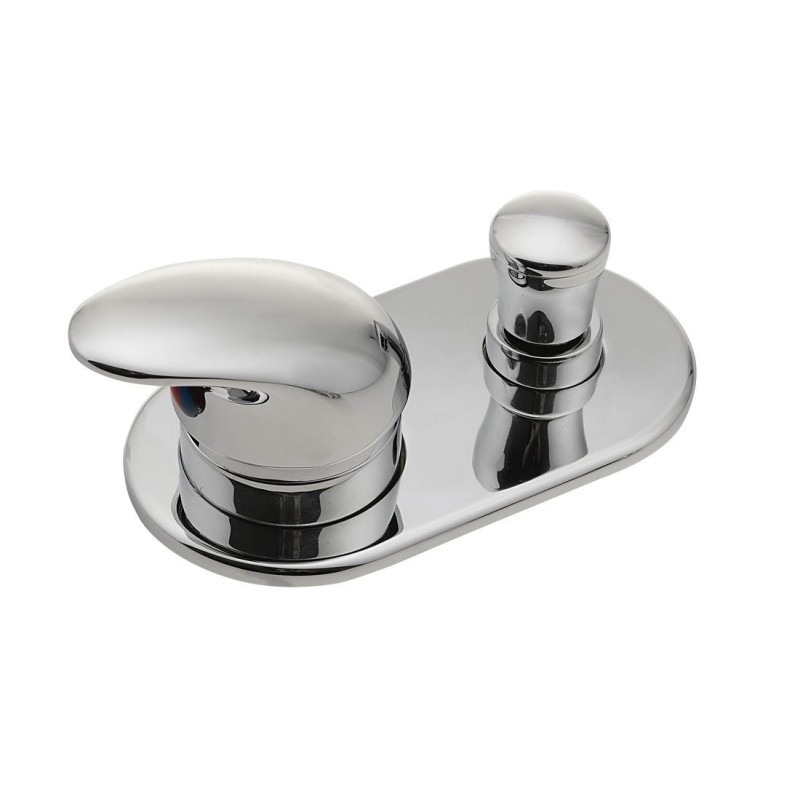 BD Deck Mounted Mixer Tap, 2 voies, chrome