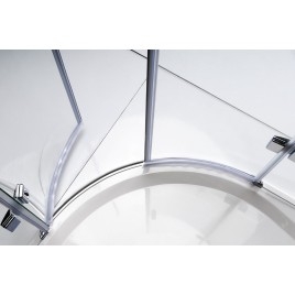 LEGRO Porte sans cadre Quadrant 900x900mm, verre clair