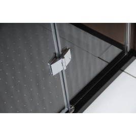 LEGRO Alcove Porte de douche 1000mm, verre clair