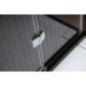 LEGRO Alcove Porte de douche 1000mm, verre clair