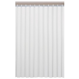 UNI Rideau de douche 120x200cm, vinyle/blanc