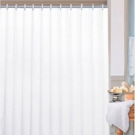 UNI Rideau de douche 120x200cm, vinyle/blanc