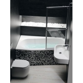 ASTRA WL Bain asymétrique 165x90x48cm, Blanc