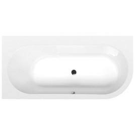 ASTRA L Bain asymétrique 165x80x48cm, Blanc