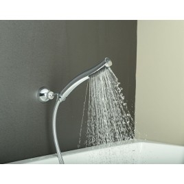 Douche à main, 245mm, ABS/noir/chrome