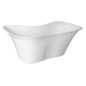 FLORA Cast Marble Freestanding Bath 180x80x67cm, Blanc