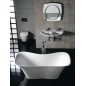 FLORA Cast Marble Freestanding Bath 180x80x67cm, Blanc