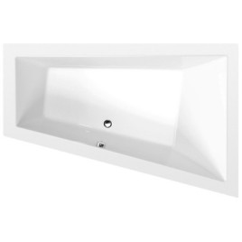 TRIANGL R Bain asymétrique 180x120x50cm, Blanc
