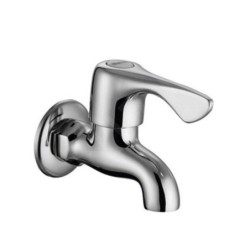 Aqualine Vannes - Robinet à boisseau sphérique mural 1/2", chromé ZY12033