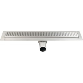 Fente de plancher en acier inoxydable MANUS QUADRO avec grille, L-1250, DN50