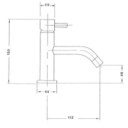 Sapho Rhapsody - Mitigeur de lavabo, chrome 5512