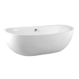 ZASU Fiberglass Freestanding Bath 180x81x58, White