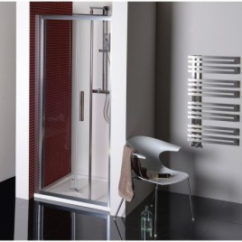 LUCIS LINE Porte pliante 900mm, verre clair