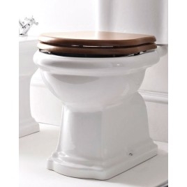 RETRO Doux Fermer siège de toilette, noyer/bronze