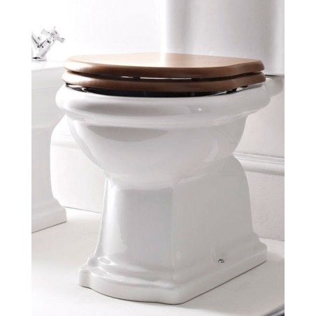 RETRO Doux Fermer siège de toilette, noyer/bronze
