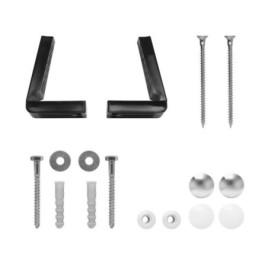 Fixations de toilette, chrome