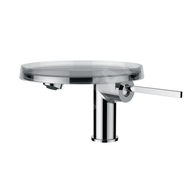 Laufen Kartell - Mitigeur de lavabo à levier Disc, chrome/clair H3113310041101