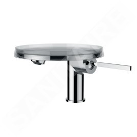 Laufen Kartell - Mitigeur de lavabo à levier Disc, chrome/clair H3113310041131