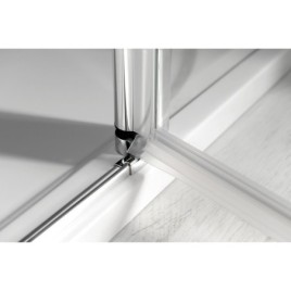 ONE Porte de douche avec pièce fixe 1100 mm, verre clair