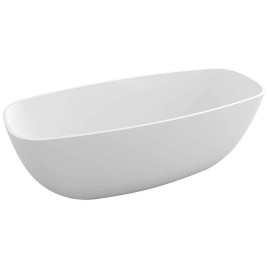IPANEMA Cast Marble Bain de qualité 168x72x49cm, Blanc