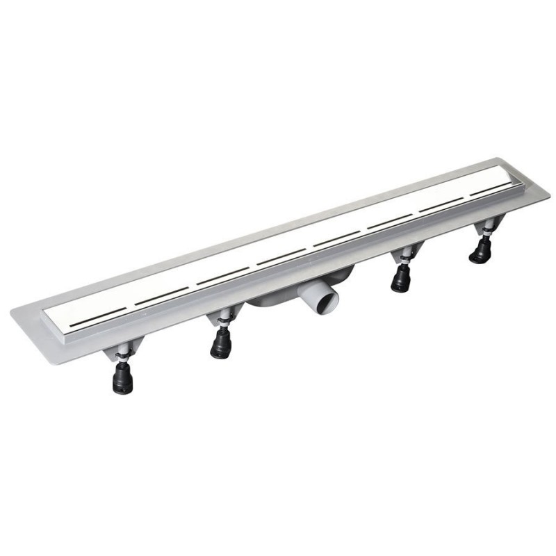 ROUTE égouttoir avec grille en acier inoxydable, L-720mm, DN40