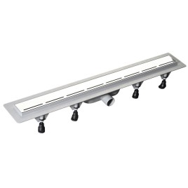 ROUTE égouttoir avec grille en acier inoxydable, L-720mm, DN40