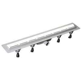 ROUTE égouttoir avec grille en acier inoxydable, L-820mm, DN40